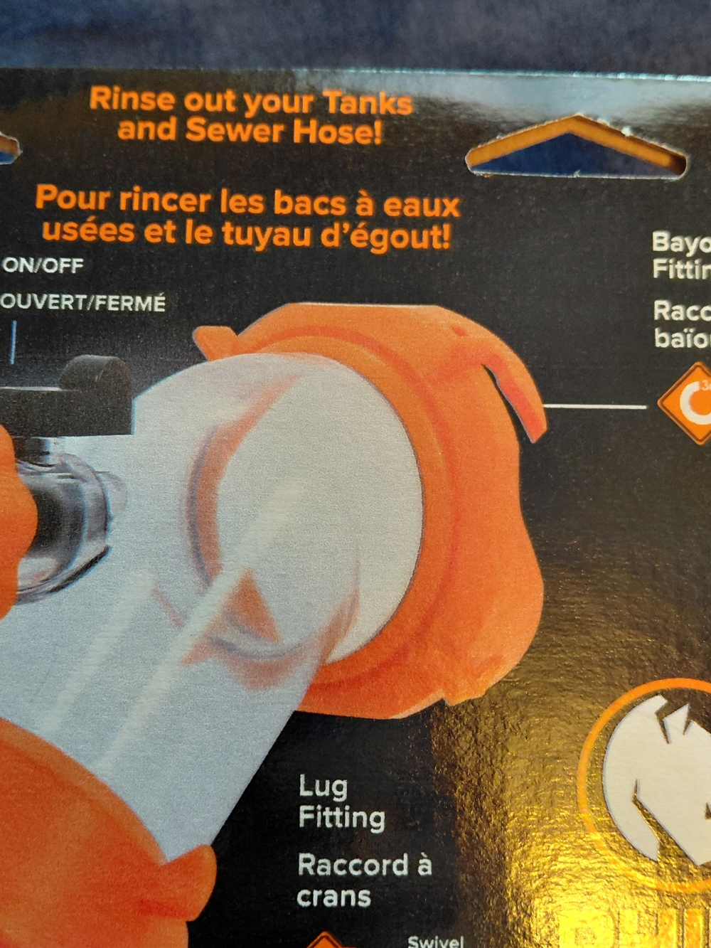 Camco 39082 Rhino Blaster Clear 45-Degree RV Holding Tank Rinser New - Picture 7 of 10